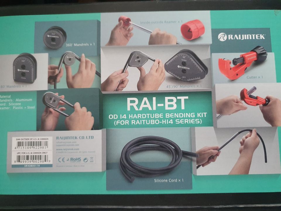 RAIJINTEK RAI-BT - Bending Kit für 14mm Tubes, Rohrbieger in Eberbach