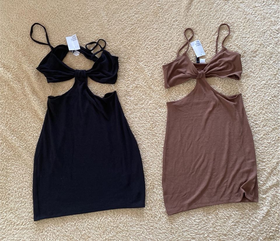 Sommer Kleid Damen Mädchen schwarz und braun NEU in Unterkirnach