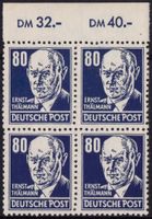 DDR: MiNr. 339 v a X I, 00.00.1953, "Persönlichkeiten aus Politik Brandenburg - Brandenburg an der Havel Vorschau