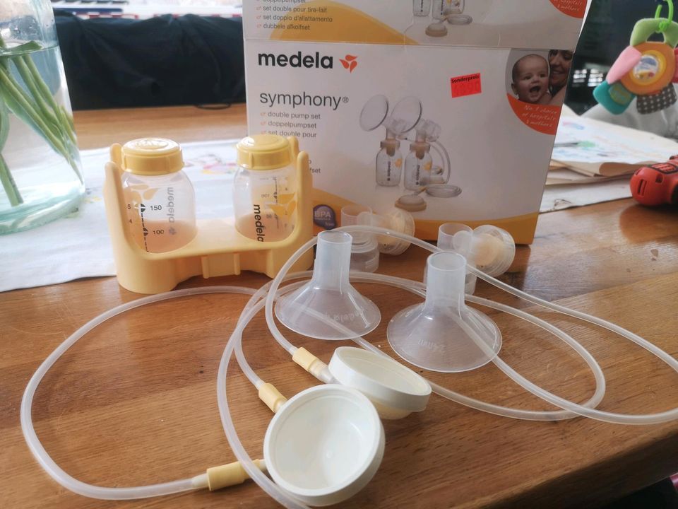 Medela Pumpset für Doppelpumpe, Ersatzset und Stillhütchen in Schönwalde-Glien