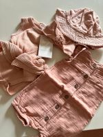 Wunderschönes Baby Rachel Zoe Set + H&M Hut + Musselin Romper 56 Nordrhein-Westfalen - Leopoldshöhe Vorschau