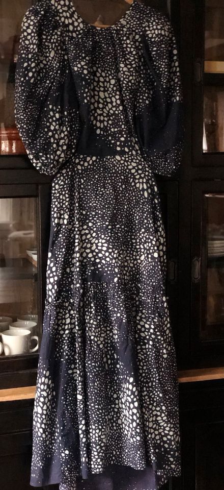 Adriana Degreas Kleid rückenfrei M Sommerkleid blau beige 600 in Remagen