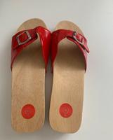 Rote Lack Clogs, Sommer Sandale Damen München - Moosach Vorschau