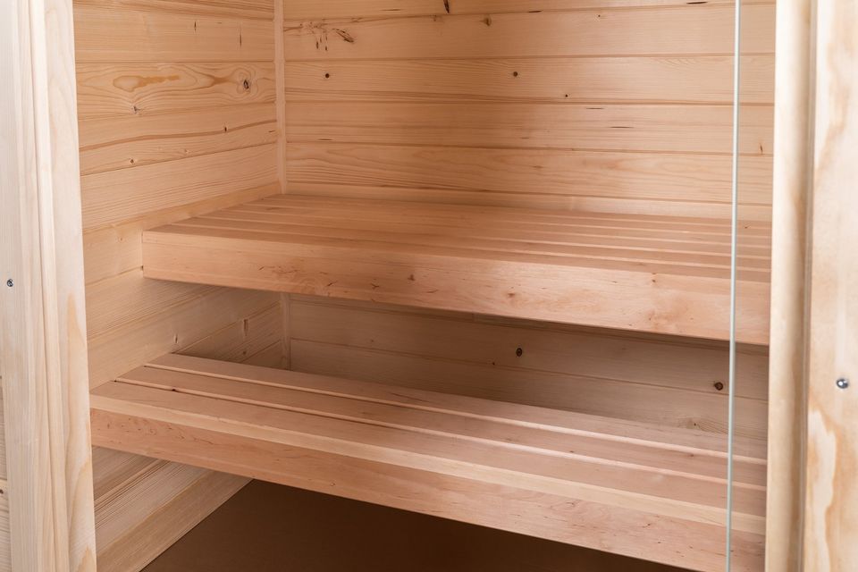 Sauna Blockbohlensauna Saunakabine Minisauna  4,5KW Ofen in Weimar