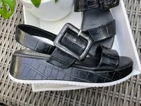 XXX Süße, neue Sandalen von Cafè Noir in Schwarz  Größe 40 XXX Baden-Württemberg - Nußloch Vorschau