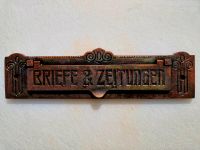 Briefeinwurf - Klappe, Briefschlitz "Briefe & Zeitungen", antik Sachsen - Bannewitz Vorschau