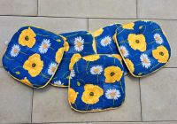 5 Sitzkissen Set Blumen blau gelb Baden-Württemberg - Meßstetten Vorschau