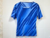 Damen T-Shirt Bluse Gr. 38 (S) spektakulär blau Bayern - Niedernberg Vorschau