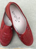 Longo Schuhe/Slipper Gr. 40, neuwertig, rot, Leder Nordrhein-Westfalen - Grevenbroich Vorschau