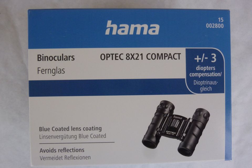 Hama Fernglas "Optec", 8x21 Compact - Originalverpackt in Alfter