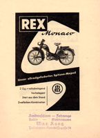 Rex Monaco Moped Mofa Prospektblatt Oldtimer Veteranen Baden-Württemberg - Schopfheim Vorschau