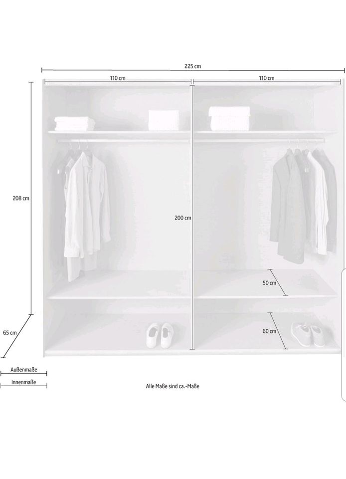 Kleiderschrank mit Schwebetüren wie NEU in Bonn