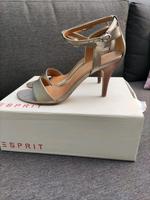 Esprit Sandaletten gold Gr. 39 , HOCHZEIT, ABI,  High Heels, Nordrhein-Westfalen - Greven Vorschau