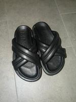 Mango – Gepolsterte Sandalen in Schwarz mit überkreuzten Riemen Bayern - Burglengenfeld Vorschau