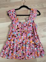 Promod Vintage boho Bluse bunt 36 38 S M rosa Punkte Bayern - Ingolstadt Vorschau