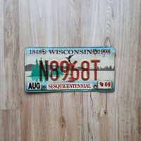 Wisconsin USA US Kennzeichen Nummernschild license plate Schild Bayern - Großmehring Vorschau