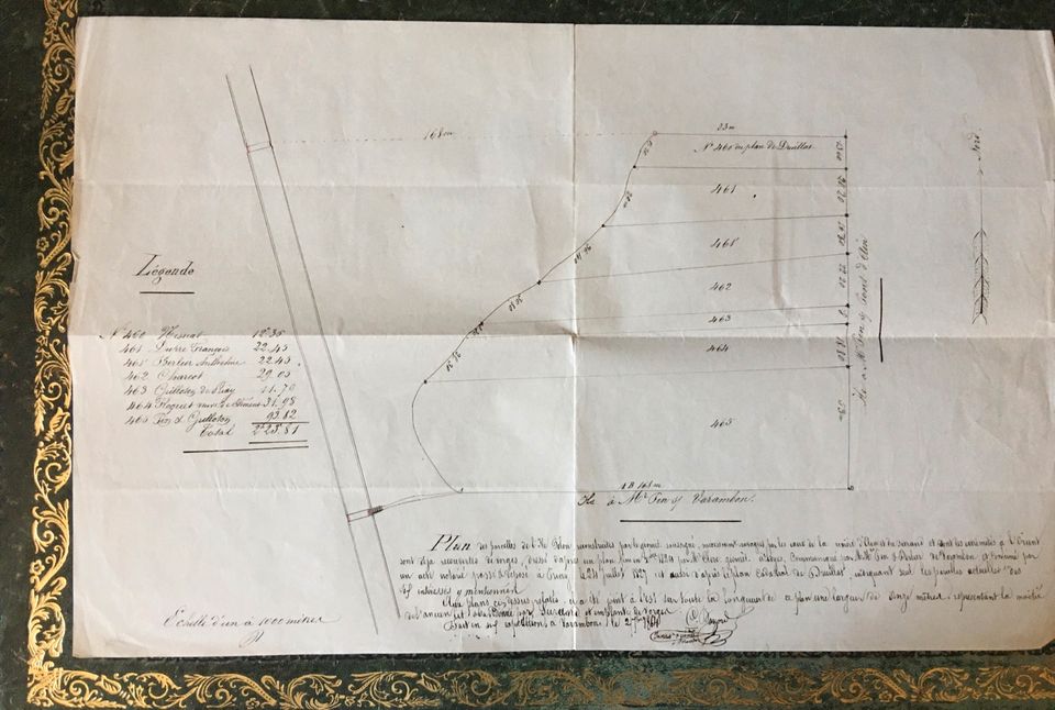 Architektur Brief & Konstruktions Pläne 1864 Lyon-Genf /Brücken? in München