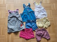 4 Shorts, 2 Kleider & 1 Romper in Größe 74 / 80 für Mädchen Frankfurt am Main - Sachsenhausen Vorschau