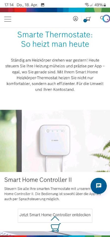 Bosch Smart Home Startetset Neu & OVP Controller + Thermostat in Köln