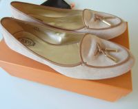 TOP! TOD'S Tods Ballerinas Sandalen Schuhe Veloursleder Gr. 37,5 Baden-Württemberg - Mannheim Vorschau