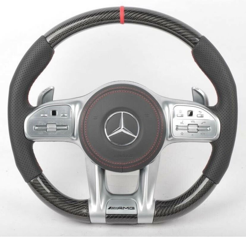 Carbon lenkrad Mercedes w205 w213 w118 w463 Alcantara Leder in Karlsruhe