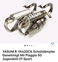 YASUNI R YA420CK Schalldämpfer Genehmigt Ntt Piaggio 50 Jugendsti Friedrichshain-Kreuzberg - Kreuzberg Vorschau