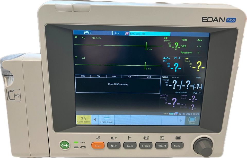 EDAN iM50 Patientenmonitor mit CO2-Messung + Human Zubehör (NEU) in Bochum