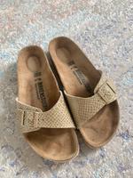 Neuw Birkenstock madrid Echtleder Leder shiny Python Glitzer Berlin - Lichtenberg Vorschau