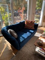 2x Sofa in Chesterfield Stil, Samtbezug in blau Berlin - Lichterfelde Vorschau
