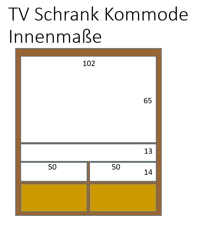 42 TV Multimedia Fernsehschrank Kommode Holz massiv vintage antik in Tönisvorst