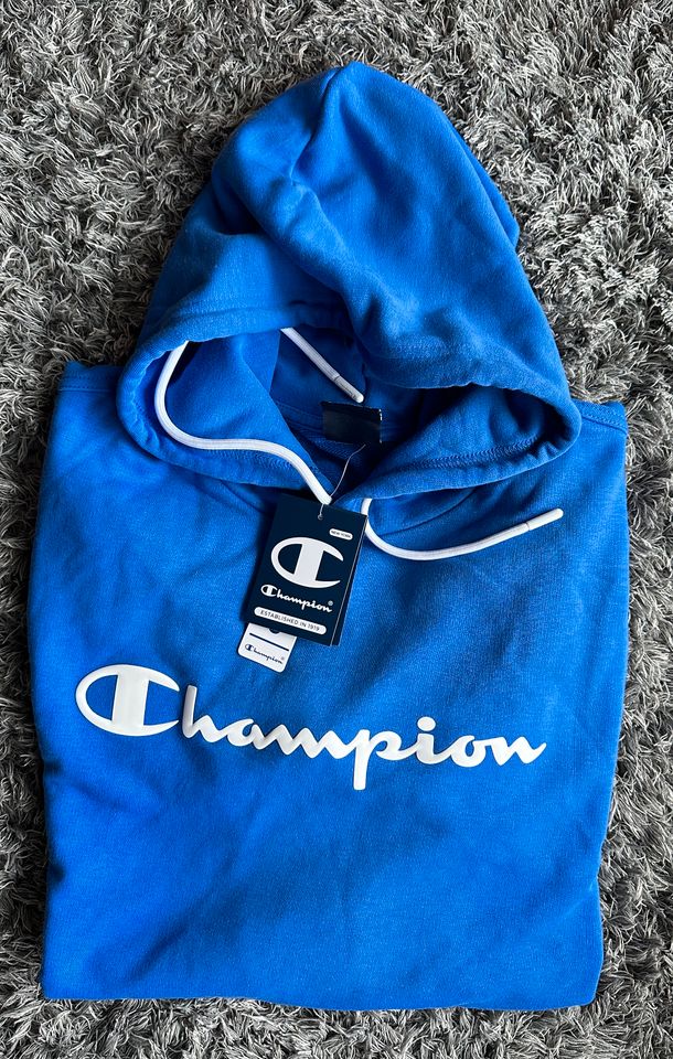 Champion Sweatshirt Hoodie Hooded Pullover XL Blau in Koblenz