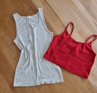 2 Tank Tops (Amisu,FB Sisters) rot und beige Gr. M Bayern - Eching (Kr Freising) Vorschau
