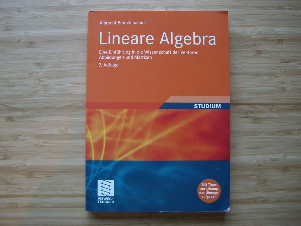Lineare Algebra, Albrecht Beutelspacher, 7. Auflage in Augsburg