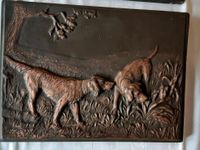 Jagdmotiv, Relief, Bronze, Bild mit Hund Niedersachsen - Rastede Vorschau