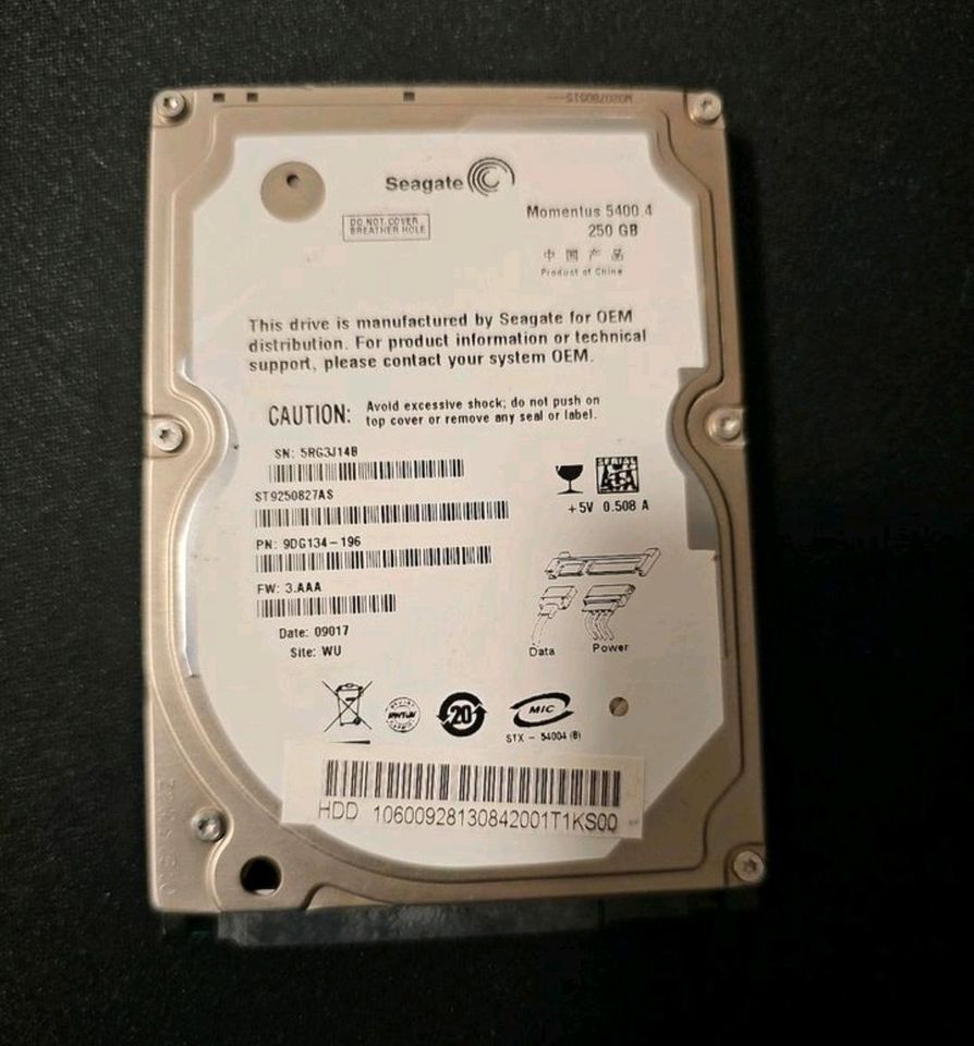 seagate hdd 250gb momentus 5400.4 in Berlin