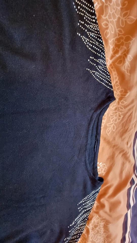 Damen Pullover schwarz Strass Gr. 34 36 XS S  wie neu in Emmendingen