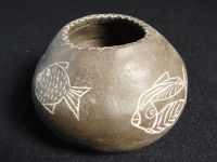 Vase – handgetöpfert – Blumenvase – Keramik – Fische Rheinland-Pfalz - Bad Dürkheim Vorschau