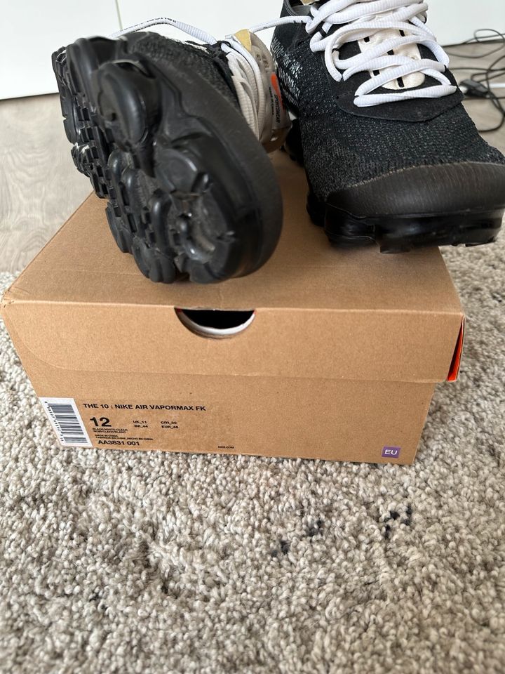 Nike Air Vapormax Off White The Ten Black - US 12 / EU 46 OG in Neuss