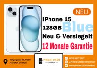 ✴️ iPhone 15 / 128GB / Neu / UNGEÖFFNET / Blue ✴️ Frankfurt am Main - Innenstadt Vorschau