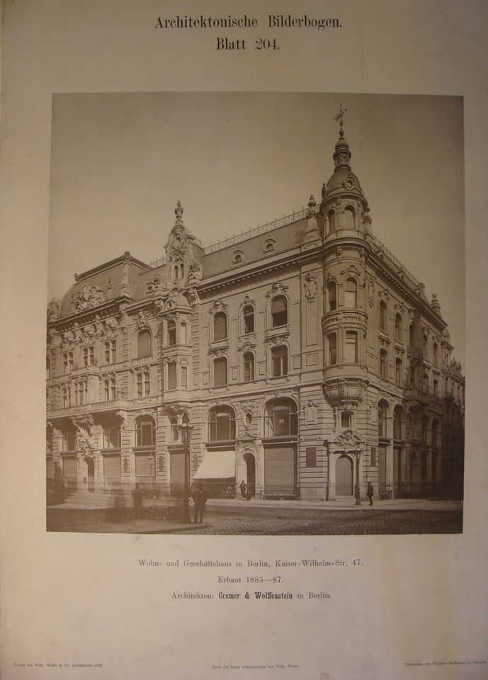 Original Lichtdrucke um 1885 Berlin-Zentrum Tiergarten Grunewald in Bahretal