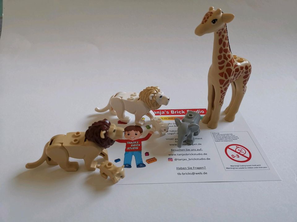 Lego NEU Tiere Löwe Giraffe Elefant Safari Dschungel Zoo City in Bad Bramstedt