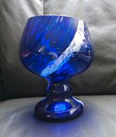 Glaspokal Pokal Glas blau Kelch 19 cm hoch Vase Bonboniere Sachsen - Neukieritzsch Vorschau