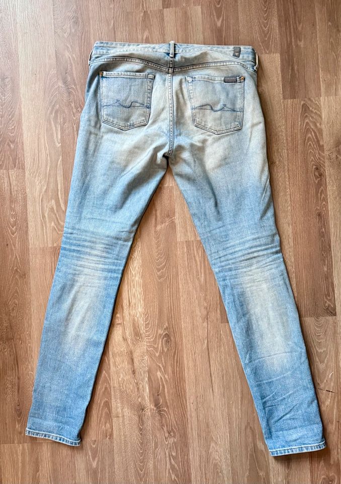 7 For All Mankind Jeans Cristen Gr. 29 in Leizen