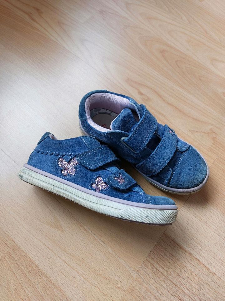 Übergangsschuhe Sneaker Lurchi "Schmetterling", Gr. 27, blau/rosa in Essen