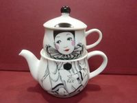 Pierrot Tea for One / Teekanne mit Tee Tasse Baden-Württemberg - Schwäbisch Gmünd Vorschau