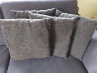4 Kissen Couch Sofa braun schwarz meliert Niedersachsen - Jever Vorschau