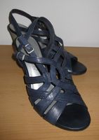 Sandalen blau Leder Marco Tozzi Slingback Größe 41 Schleswig-Holstein - Bad Segeberg Vorschau