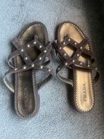 PRADA Sandalen Schuhe Gr.38 Braun Düsseldorf - Friedrichstadt Vorschau