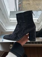 Schwarze Stiefel aus Samt / 37 Berlin - Neukölln Vorschau