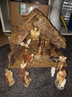 Weihnachtskrippe mit Figuren Niedersachsen - Grasberg Vorschau